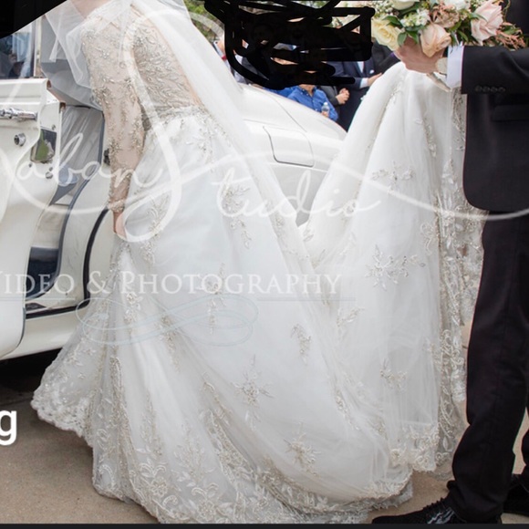 COPY - Stephen yearick Swarovski beaded wedding dress - Picture 8 of 8